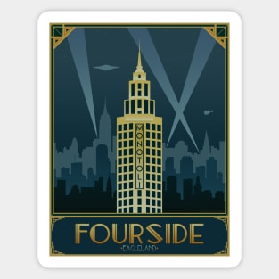 Art Deco Fourside Sticker
